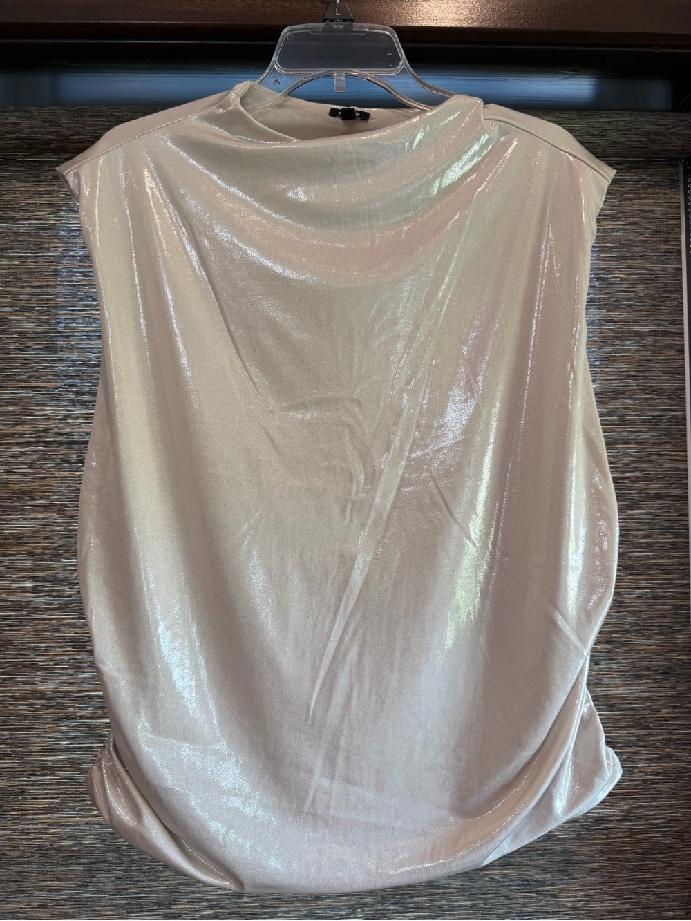 Express Iridescent Pearl Sleeveless Top